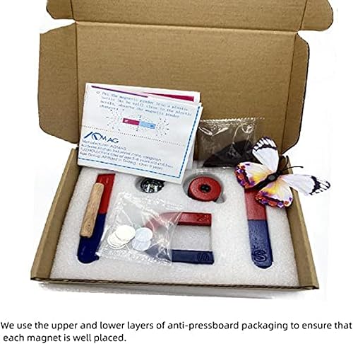 Miniatura 5 de Imanes para niños, aula, estudiantes, educación, ciencia, experimento, kit de imanes para niños, incluye barra/anillo/imanes de