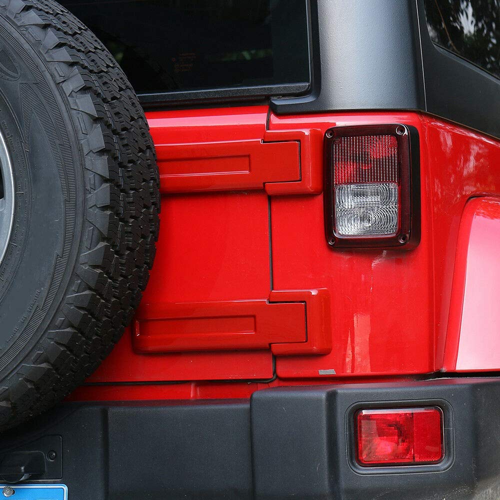 SQQP Tailgate Hinge Cover,Spare Tire Rear Door Bracket Trim Cover Trim Compatible SQQP Tailgate Hinge Cover,Spare Tire Rear Door Bracket Trim Cover Trim Compatible