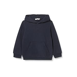 NAME IT Nkmleno Ls Sweat Wh Bru Noos jongens Sweatshirt met capuchon