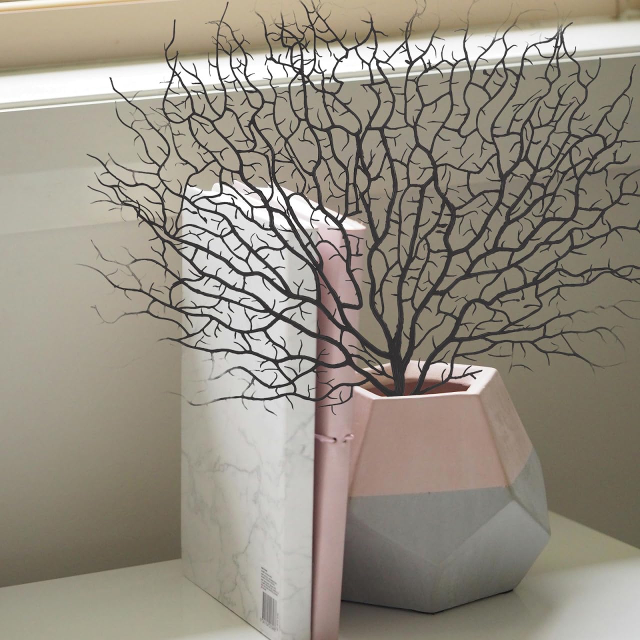 Lot de 2 branches de corail artificielles pour aquarium