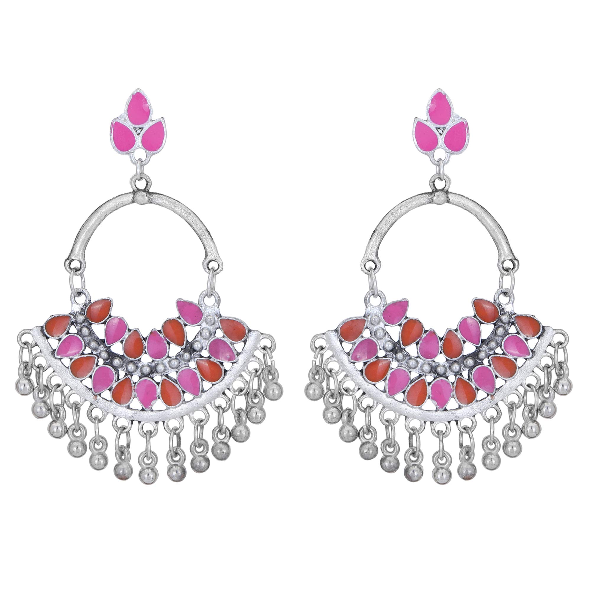 Shreyadzines Traditional Non-precious Metal Alloy Jhumki Earrings for Women & Girls