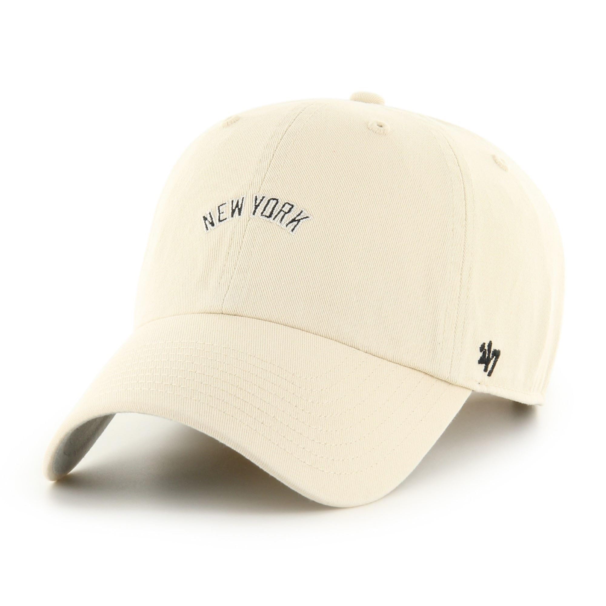 47 New York Yankees MLB Clean Up Baserunner Script Lightbeige Adjustable Cap — image 1