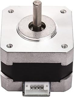 3D Printer 42-40 Stepper Motor, 2 Phases 1A 1.8 Degrees 0.4 N.M Stepper Motor for 3D Printer Extruder, Compatible with E-axis of CR-10 Series and Ender-3 Series