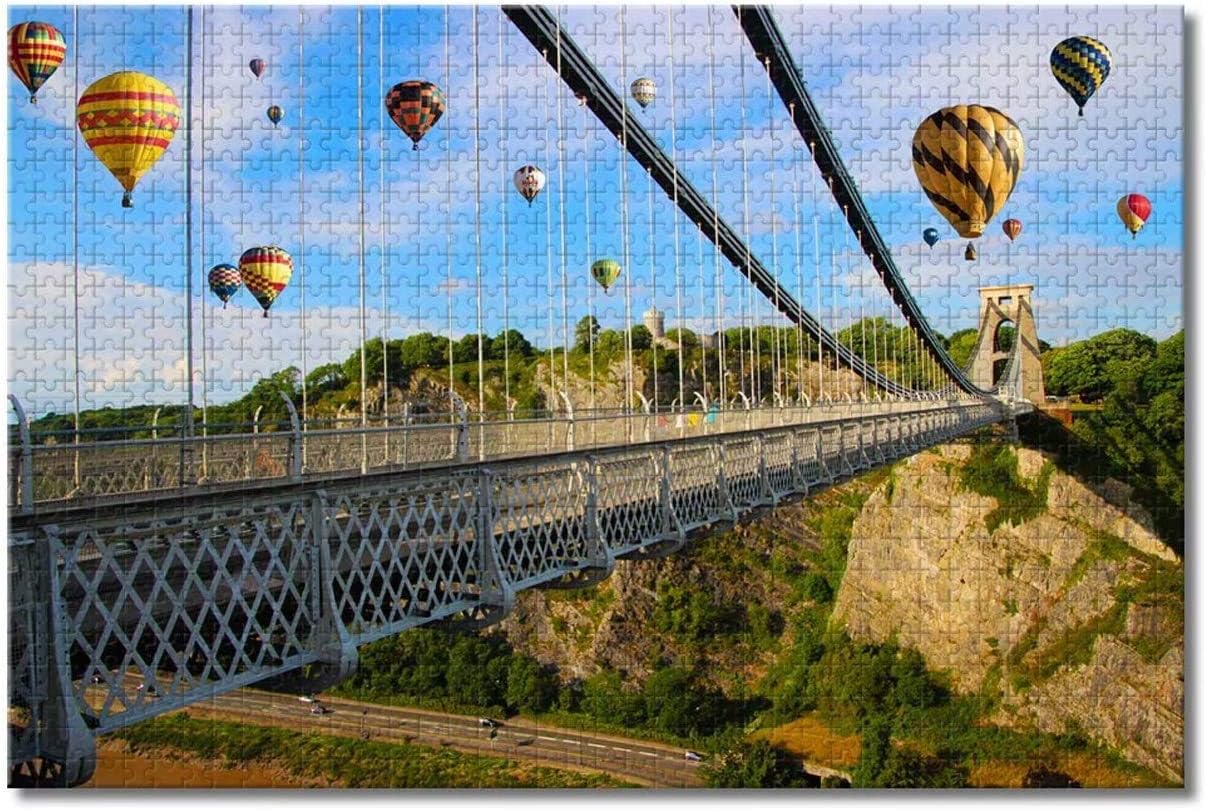 43LenaJon Balloon Clifton Suspension Bridge Bristol Jigsaw Puzzles for