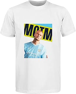 تي شيرت سوبر ستار لكرة القدم بشعار (H) ابيض (M)