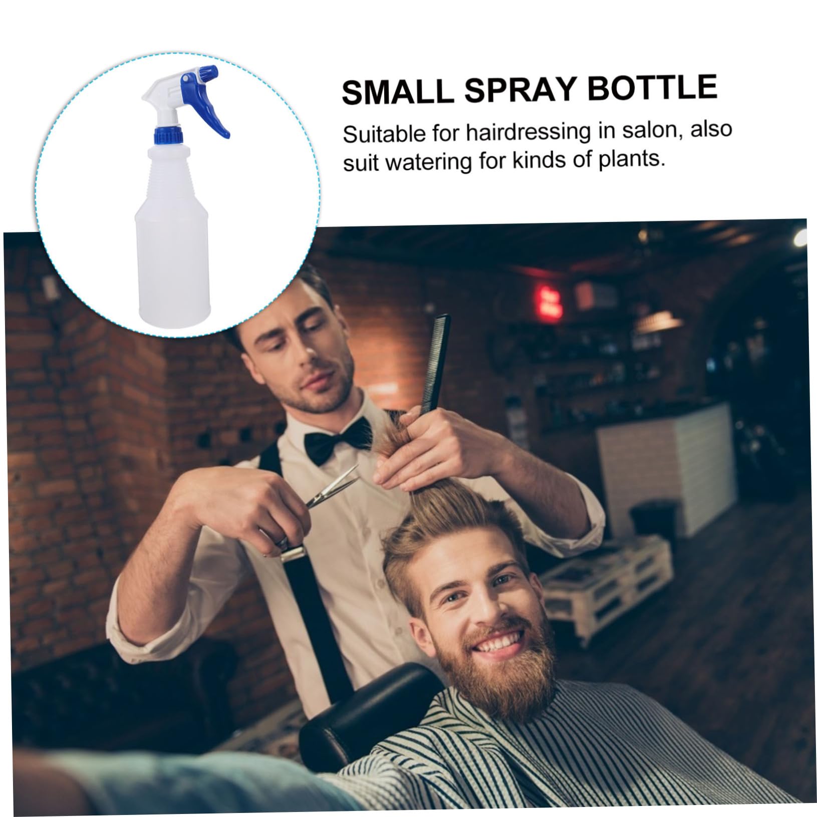 Baluue Bottigliette Spray in Plastica Pe 8 Pezzi da 750ml, Spray Ricaricabile per Parrucchieri, Facile da Usare e Risparmio di Lavoro, per Annaffiare Piante e Saloni di Colore Casuale