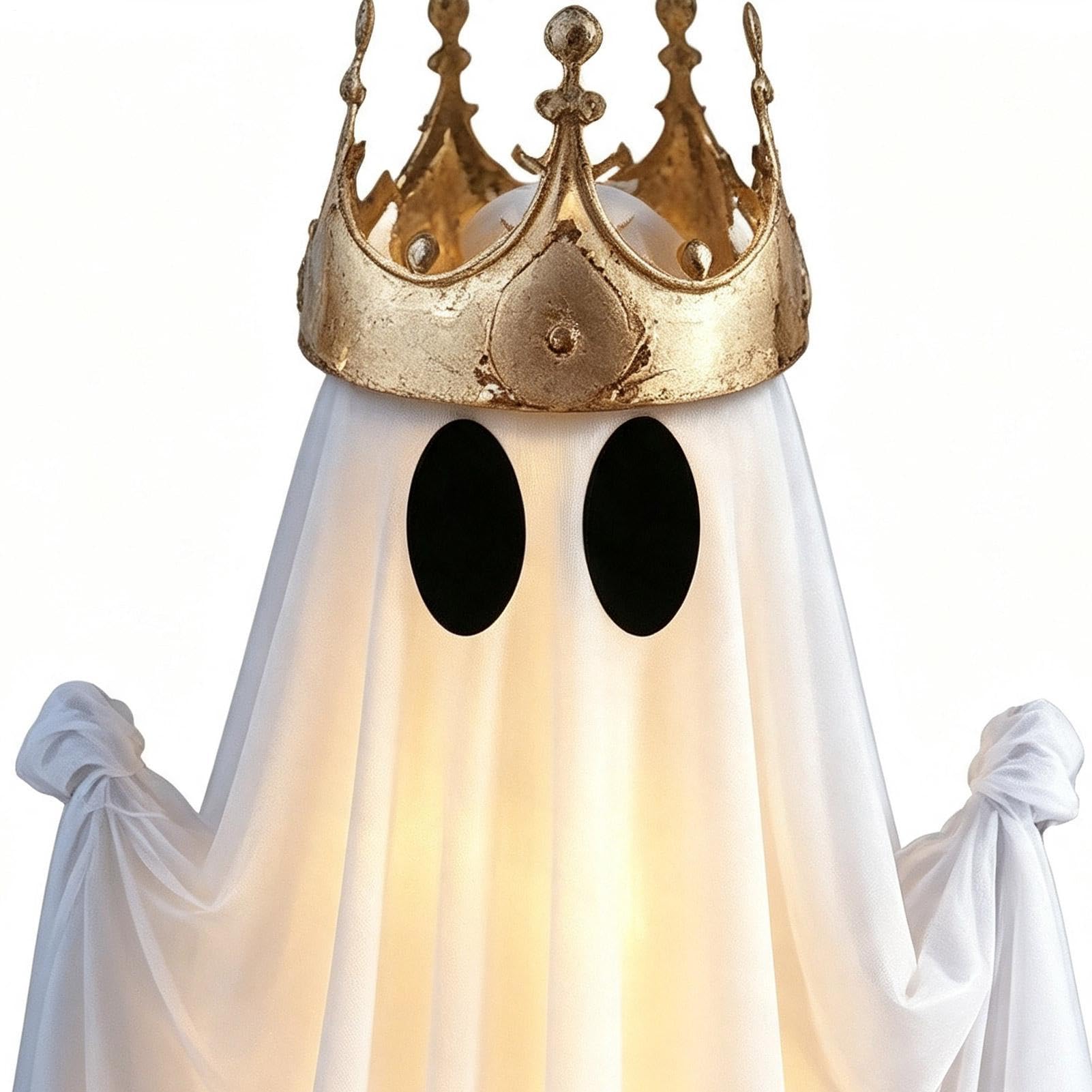 Decoración De Halloween Fantasma Oscilante con Luz, De Halloween Grande Y