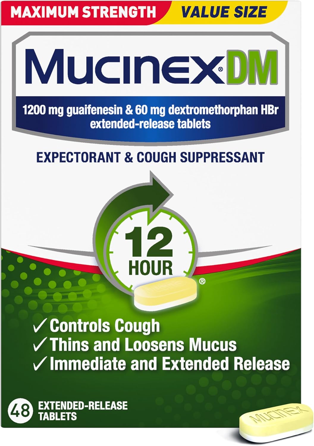 best Cold & Cough Medicine - Mucinex DM 12Hr Relief Tablets Review