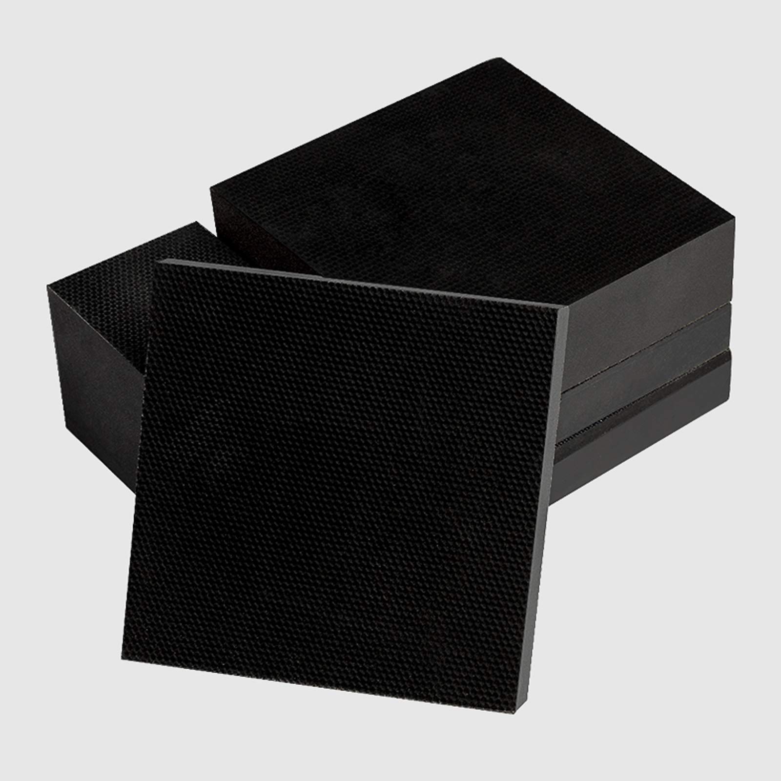 Plaque De Caoutchouc Industriel Noir 100x100x20 Mm - Antivibration Et Antibruit - Pour Joints, étanchéité, Isolation