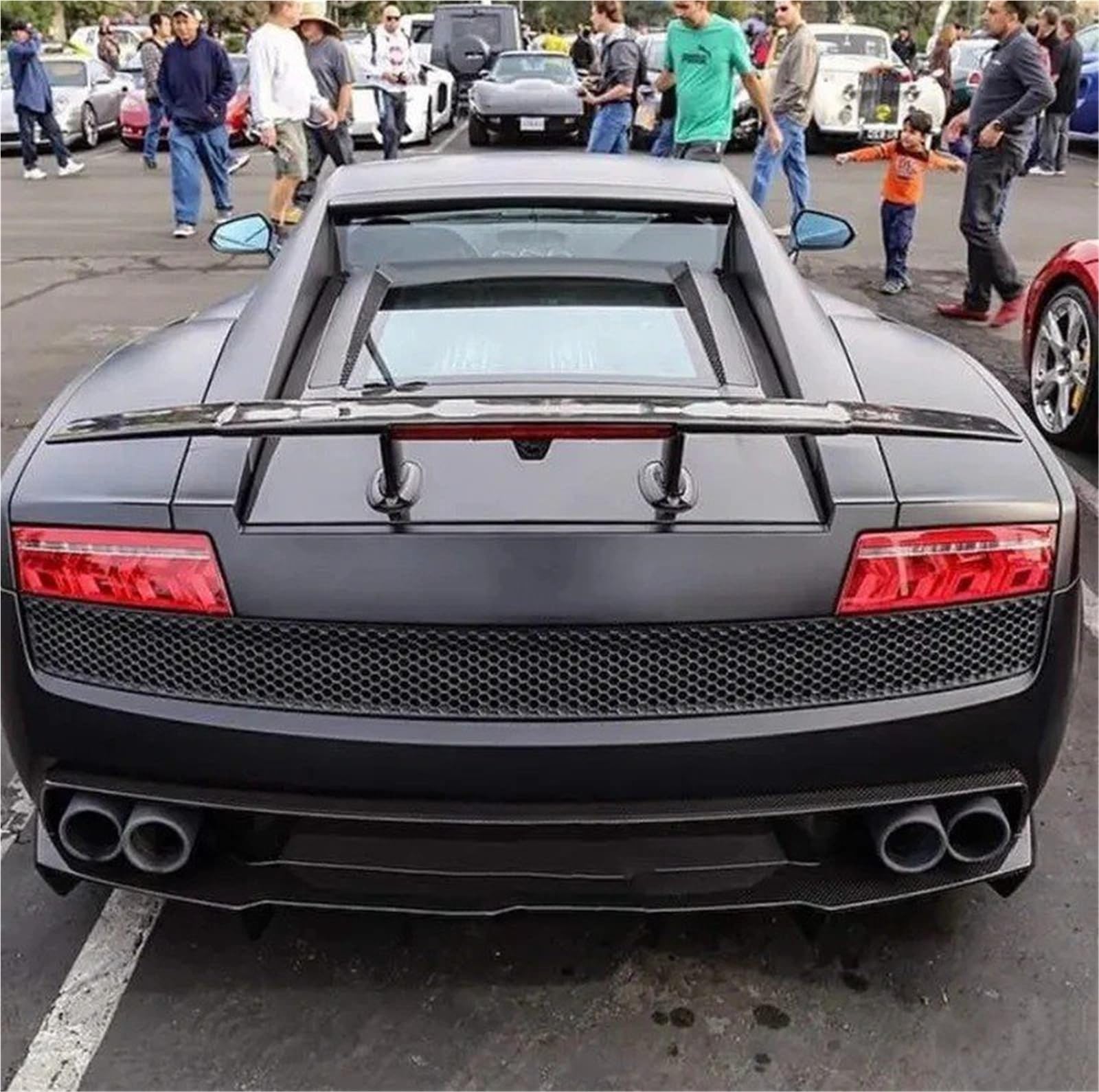 Dla Lamborghini Dla Gallardo LP540 LP550 LP560 2007-2014 Skrzydło Na Klapie Spoiler Bagażnika Lotka Tylny Dekoracja Zewnętrzna Samochodu Spojler Tylny Trunk Wing