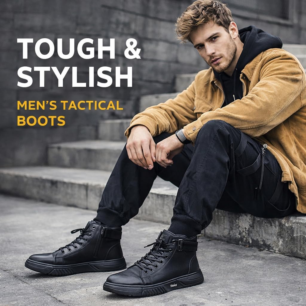 Genuine Leather Orthopedic Boots, Genuine Leather Orthopedic Walking Boots, Waterproof & Non-Slip, with Cushioned Insoles - Image 2