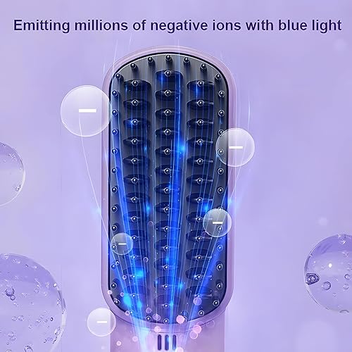 Miniatura 4 de Mini peine alisador de cabello inalámbrico portátil, nuevo cepillo alisador de cabello con iones 2024, alisador de pelo de viaje recargable por USB,