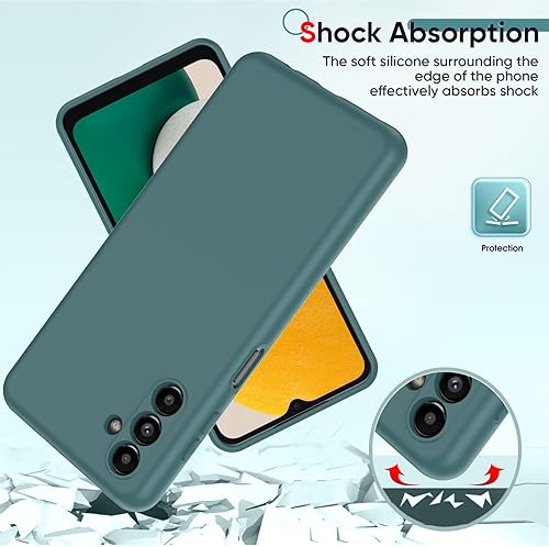 Miniatura 26 de LeYi Funda para Samsung Galaxy A13 5G: A13 5G con 2 protectores de pantalla de vidrio templado para mujeres y hombres, funda protectora delgada