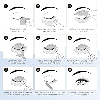 Vista 4 de LASHVIEW Kit de elevación de pestañas, kit profesional de pestañas permanentes, conjunto líquido, semipermanente, rizado permanente, extensión