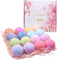Boule de Bain, Bombe de Bain Cadeau Femme, 16 PCS-Dr.JIEER Effervescent Bain Moussant Enfant Parfum pour Spa, Sel de...