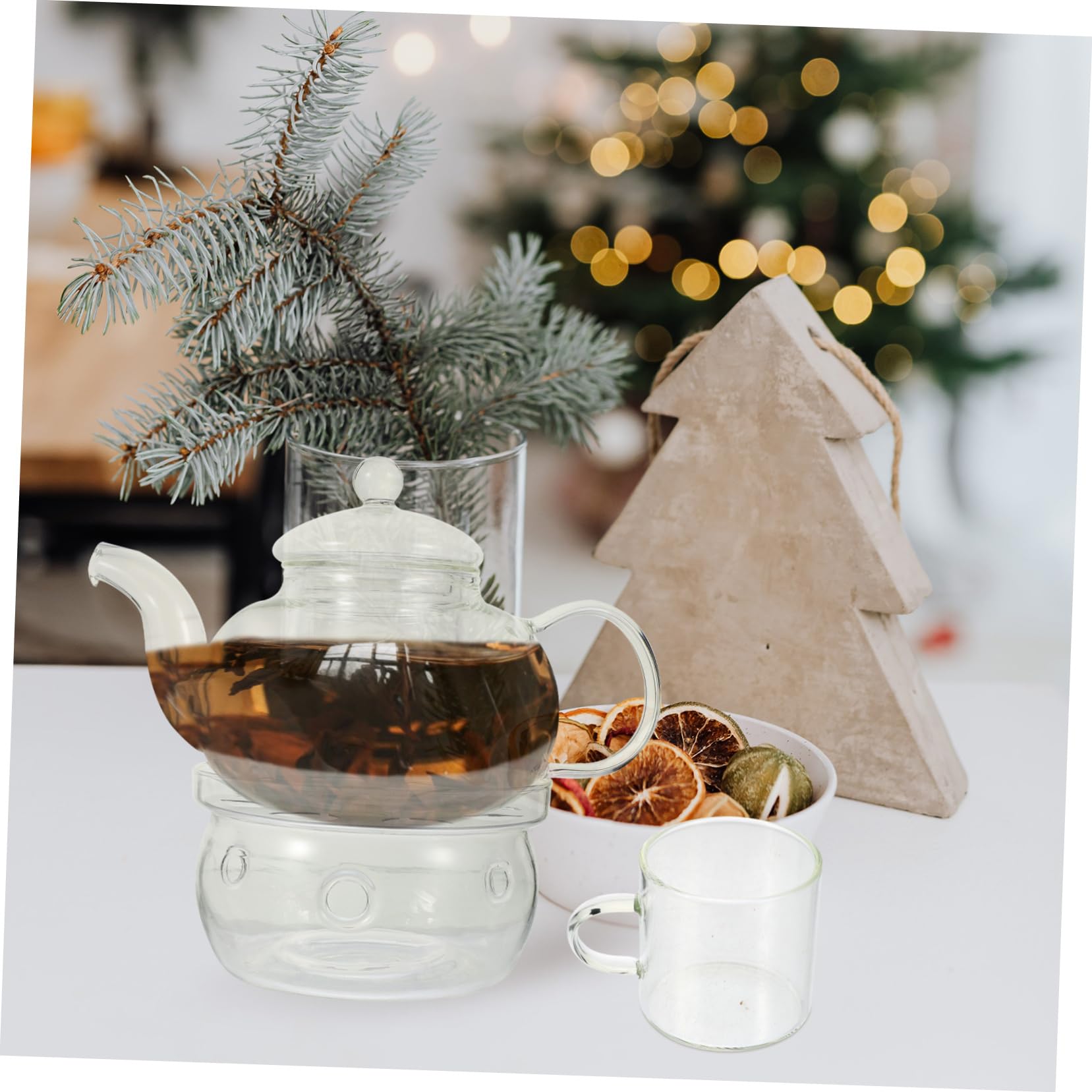 Cabilock Té Con Tetera De Vidrio Colador De Té Accesorios Para Ceremonia De Para Infusiones Salón