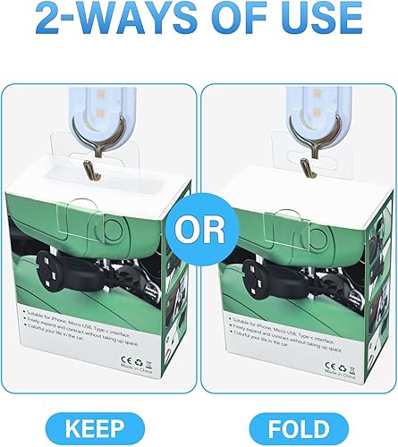 Miniatura 5 de 400 pestañas colgantes resistentes de 1.8 x 2.4 pulgadas, pestañas colgantes de plástico transparente autoadhesivas para ganchos de tablero de