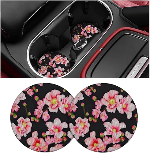 AUCELI Paquete de 2 posavasos para automóvil, portavasos universales para vehículos, 2.75 pulgadas, antideslizantes, a prueba de golpes, almohadilla disponible en Yaxa Mexico