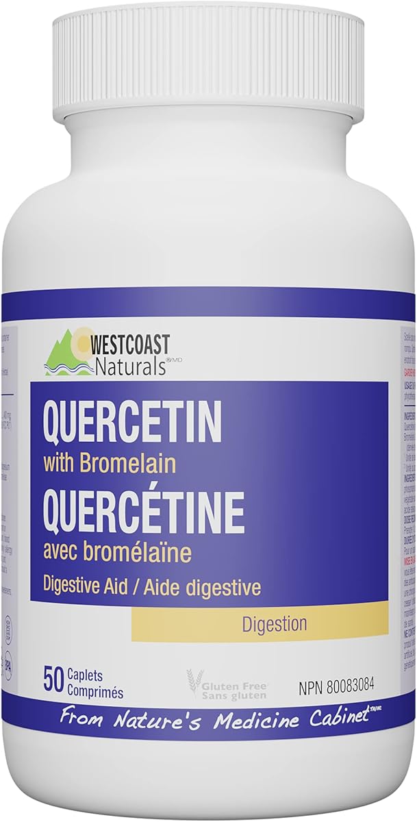 WESTCOAST NATURALS Westcoast Naturals Quercetin Capsule with Bromelain, 500 mg