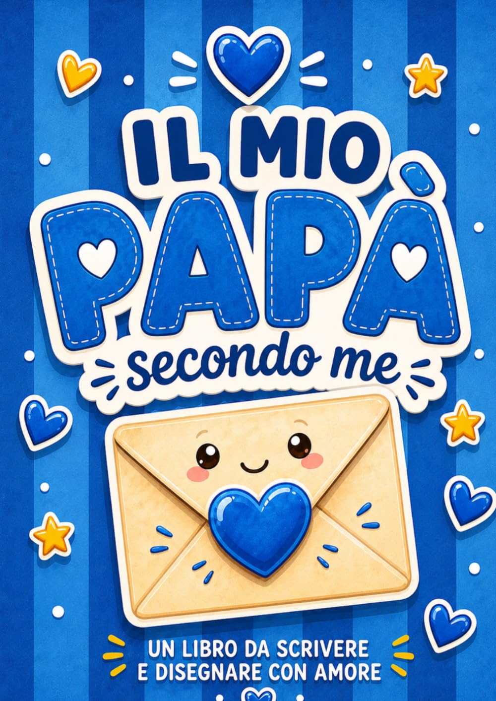 Il mio papà secondo me: Libro attività in stampatello maiuscolo da compilare e personalizzare. Un regalo originale per il compleanno e la Festa del Papà (Le mie persone del cuore)