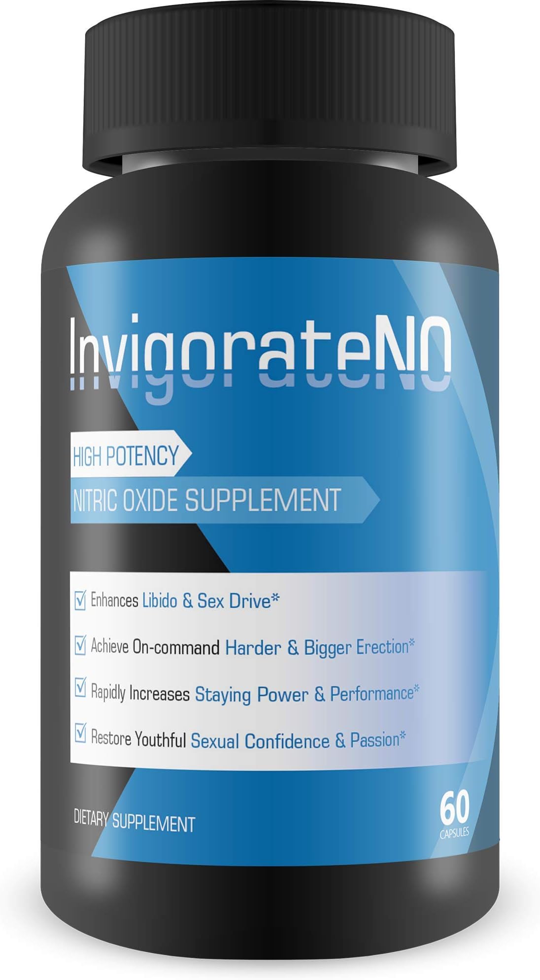 Invigorate N.O. - Powerful Nitric Oxide Booster and Muscle Builder for Strength, Blood Flow and Endurance