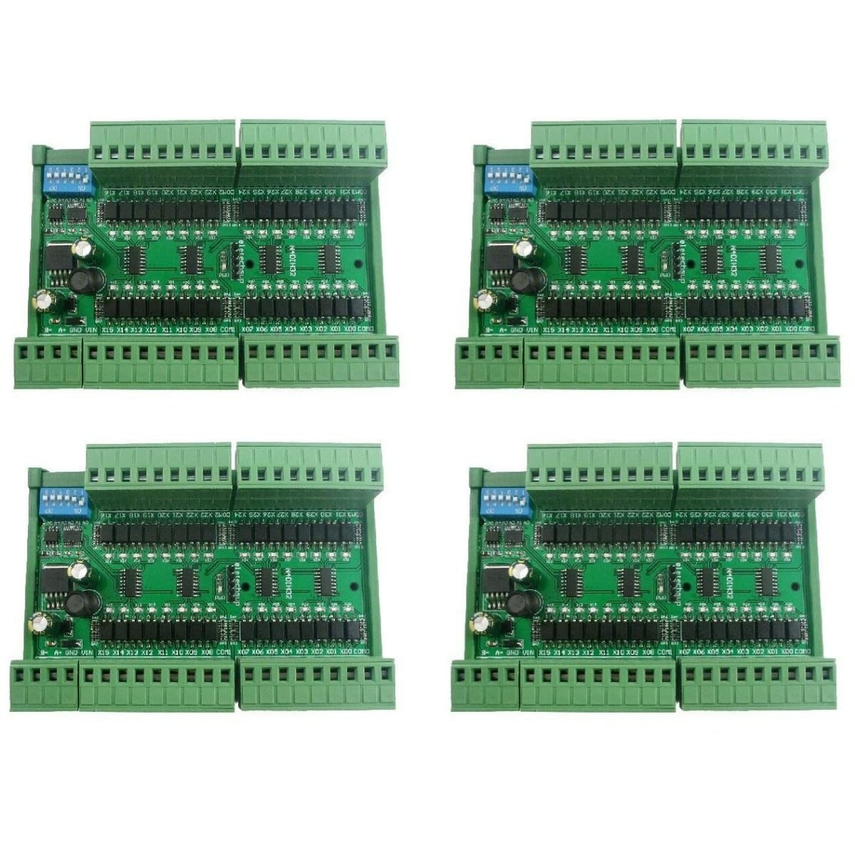 DC 12V 24V 32CH Optically Isolated Input PNP Switch Digital Collector RS485 Modbus RTU Module（with Shell） (4)