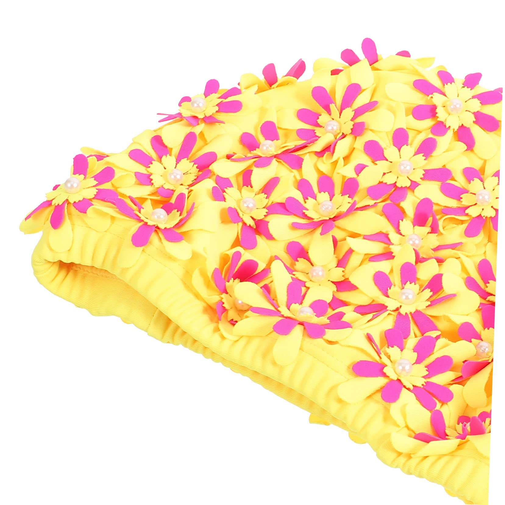 Sosoport Lot De 3 Bonnets De Bain À Fleurs Confortables Et Faciles À Porter pour Protéger Les Cheveux des Femmes