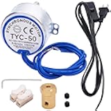 Twidec/Synchronous Turntable Motor Electric Motor 5-6RPM/MIN 50/60Hz 4W CCW/CW AC100~127V Synchron Motor for Cup Turner,Cuptisserie Rotator with 7mm Flexible Coupling TYC-50-5-6R-XLLB1PCS