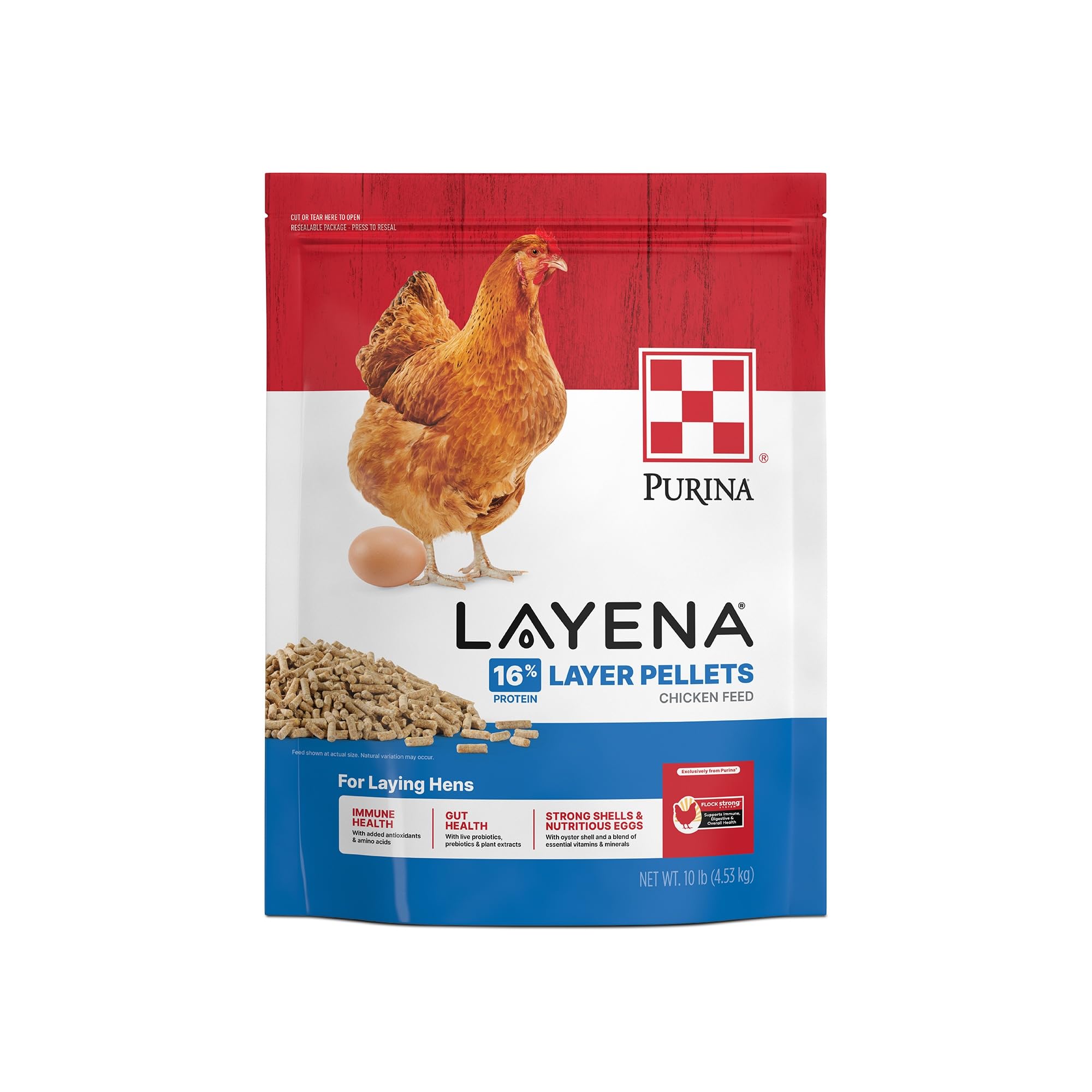 Purina® Layena® Pellets Chicken Feed, 10 Pound Bag