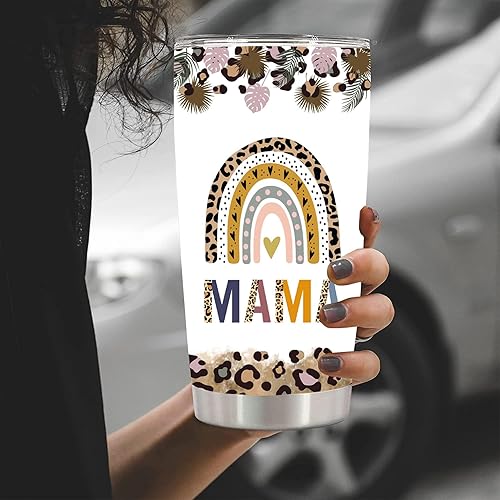 Miniatura 3 de Vasos de café con tapas y pajitas para mamá Gifts con texto en inglés My Favorite People Call Me Mama, vasos de viaje para el Día de la Madre, 20