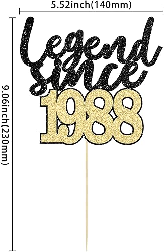 Miniatura 2 de Gyufise 1 pieza de decoración de pastel con purpurina de 21 cumpleaños 21 de leyenda desde 2002, decoración de pasteles para cumpleaños número 21,