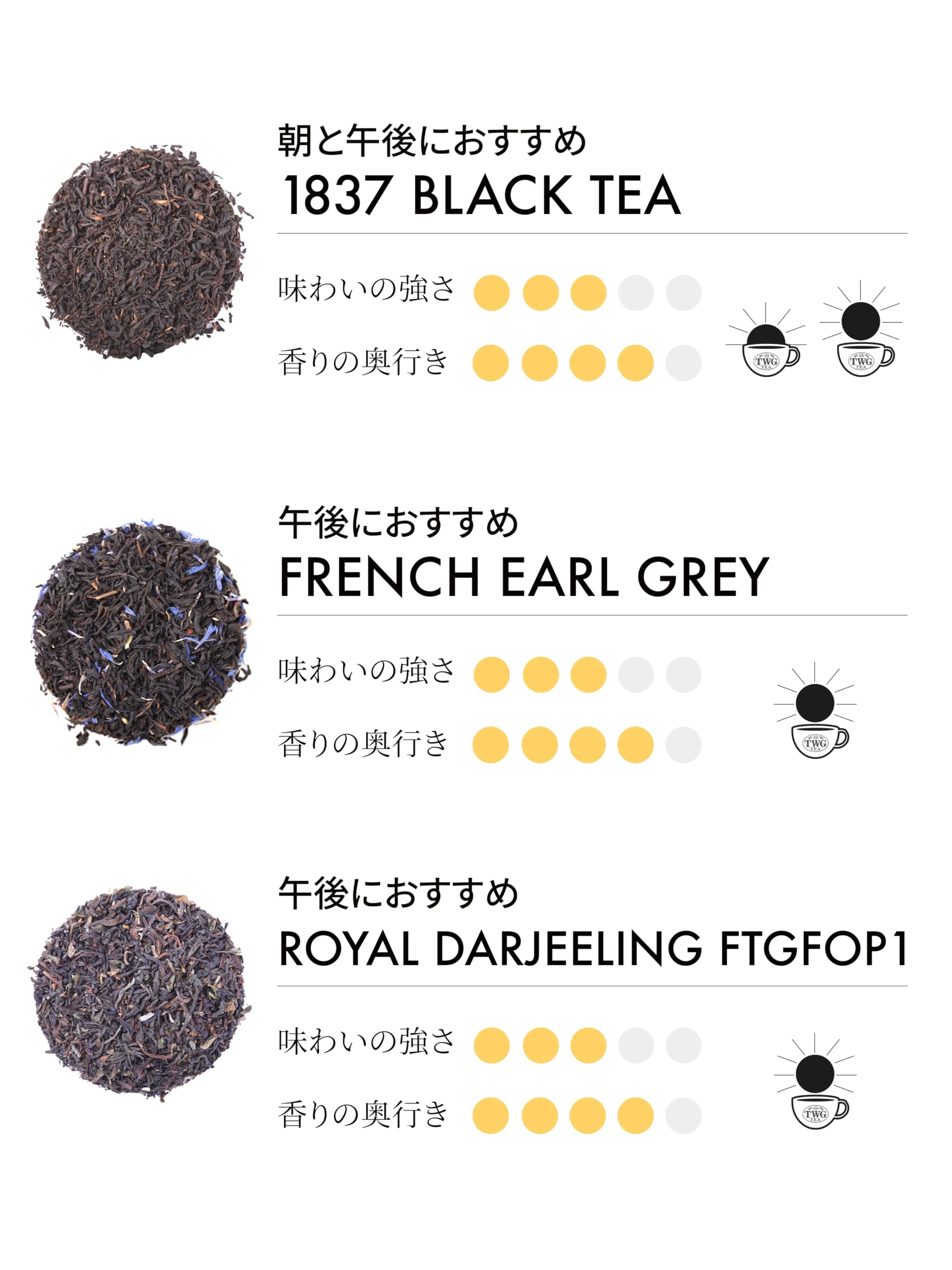Amazon.co.jp: 【TWG Tea】紅茶 アソート 3種飲み比べ｜エピキュア