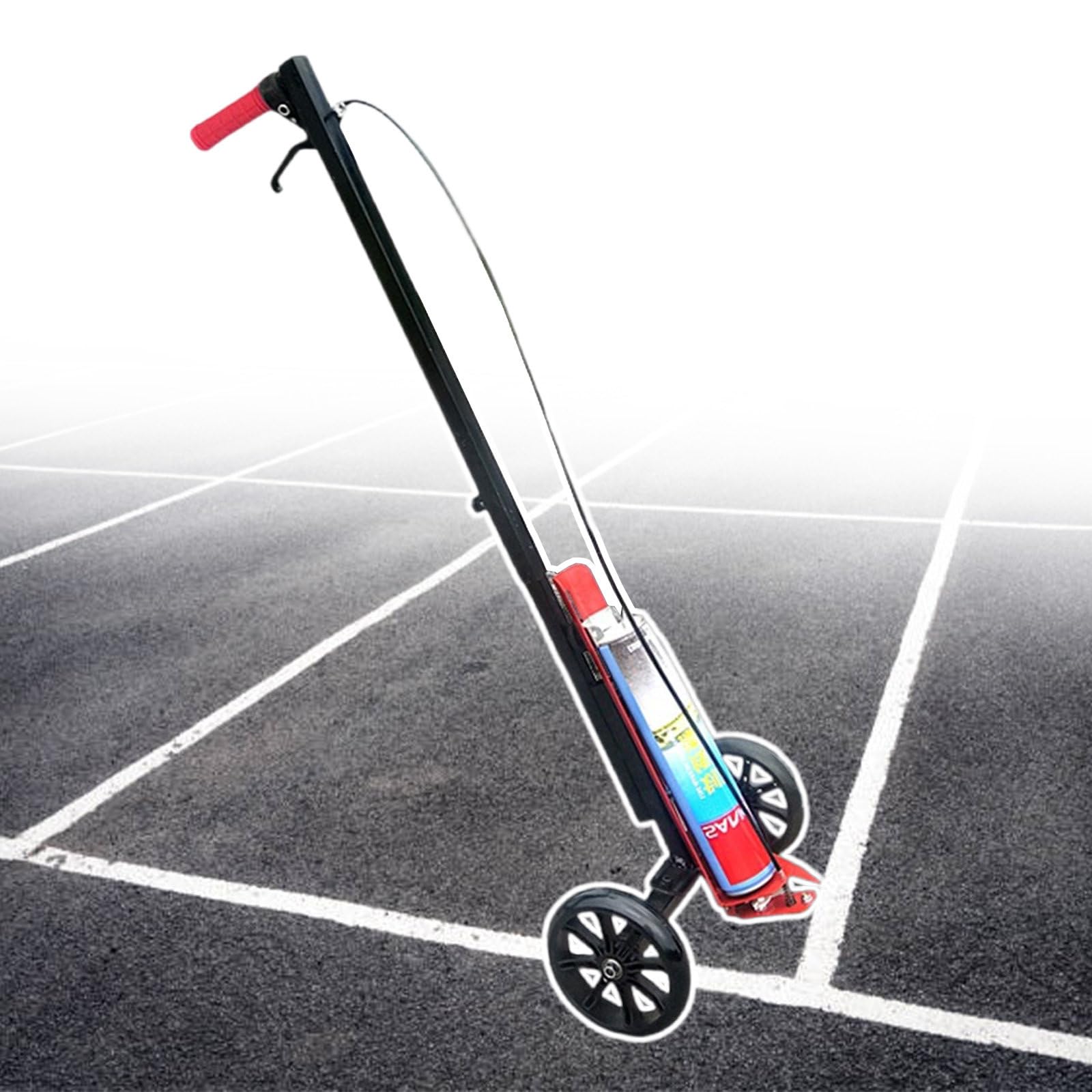 GLETSF Wheeled Line Marking Machine - Hand Push Parking Lot Striping Machine for Pavement, Grass, Turf, Works with Any Airless Sprayer, Great for Touch-Ups and Smaller L,