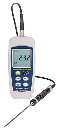 REED Instruments Termómetro C-370 RTD, -148 a 572F (-100 a 572.0 F), impermeable (IP67)