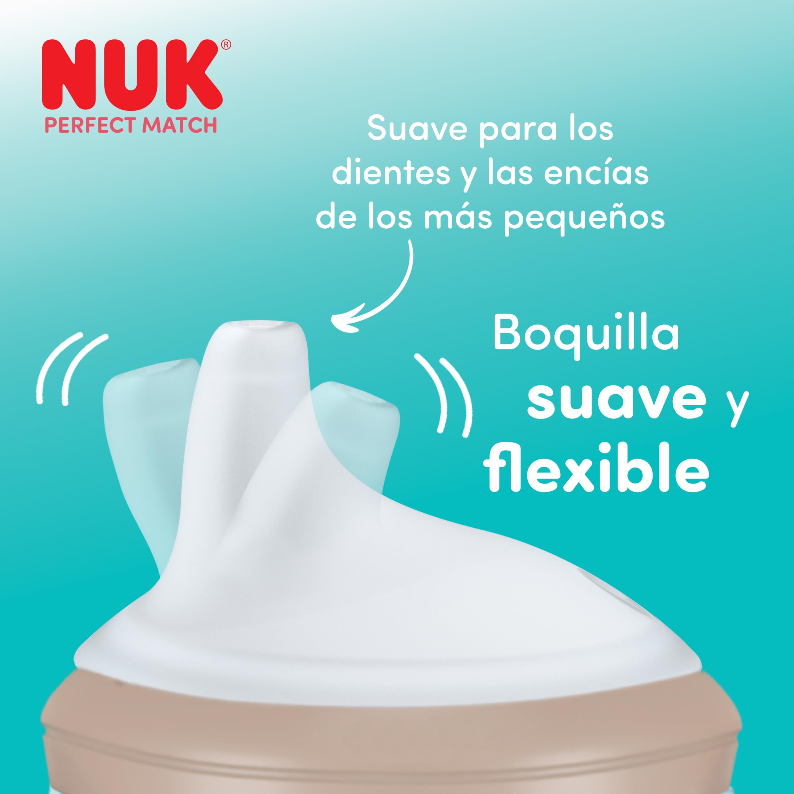 NUK Perfect Match Vaso de Aprendizaje Bebe | 6+ meses | 150 ml | Vaso antiderrames para niños pequeños | Asas antideslizantes | Disney Ígor | 1 unidad