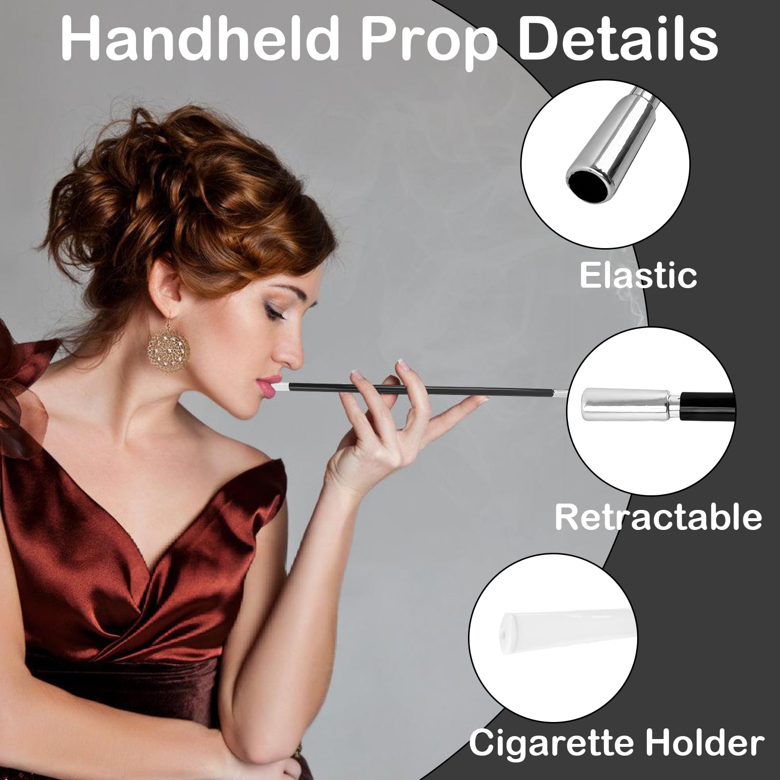 GOTRUST 7PCS 1920s Accessories Set for Women Flapper Great Gatsby Costume - Image 4