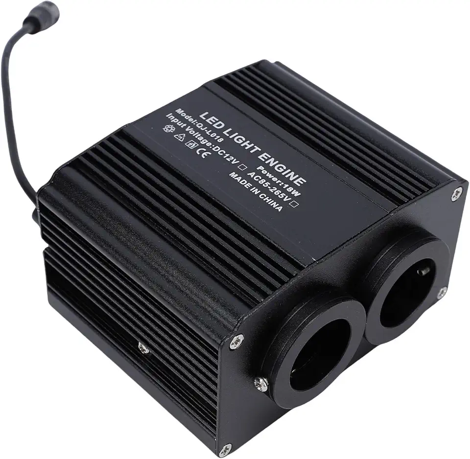 Marhynchus Kit de Luxo Starlight Headliner, Luzes de Fibra óptica RGBW Com Tomadas de Luz Duplas e Sincronização de Música, para Carro, Caminhão, SUV, Teto Solar, Teto Curvo, Quarto (plugue da ue)