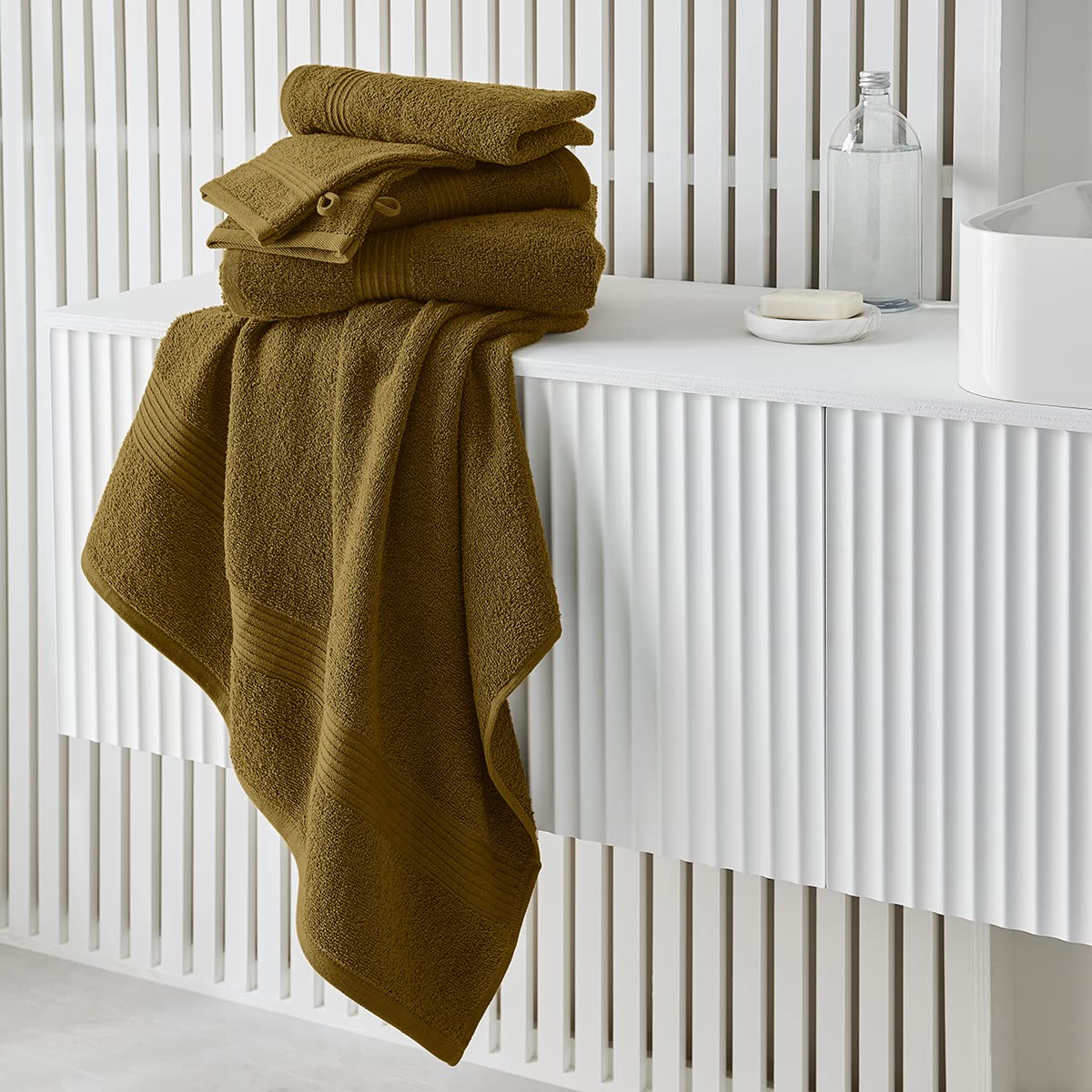 Bawełniany ręcznik kąpielowy 50X90 Basic Essential Bronze