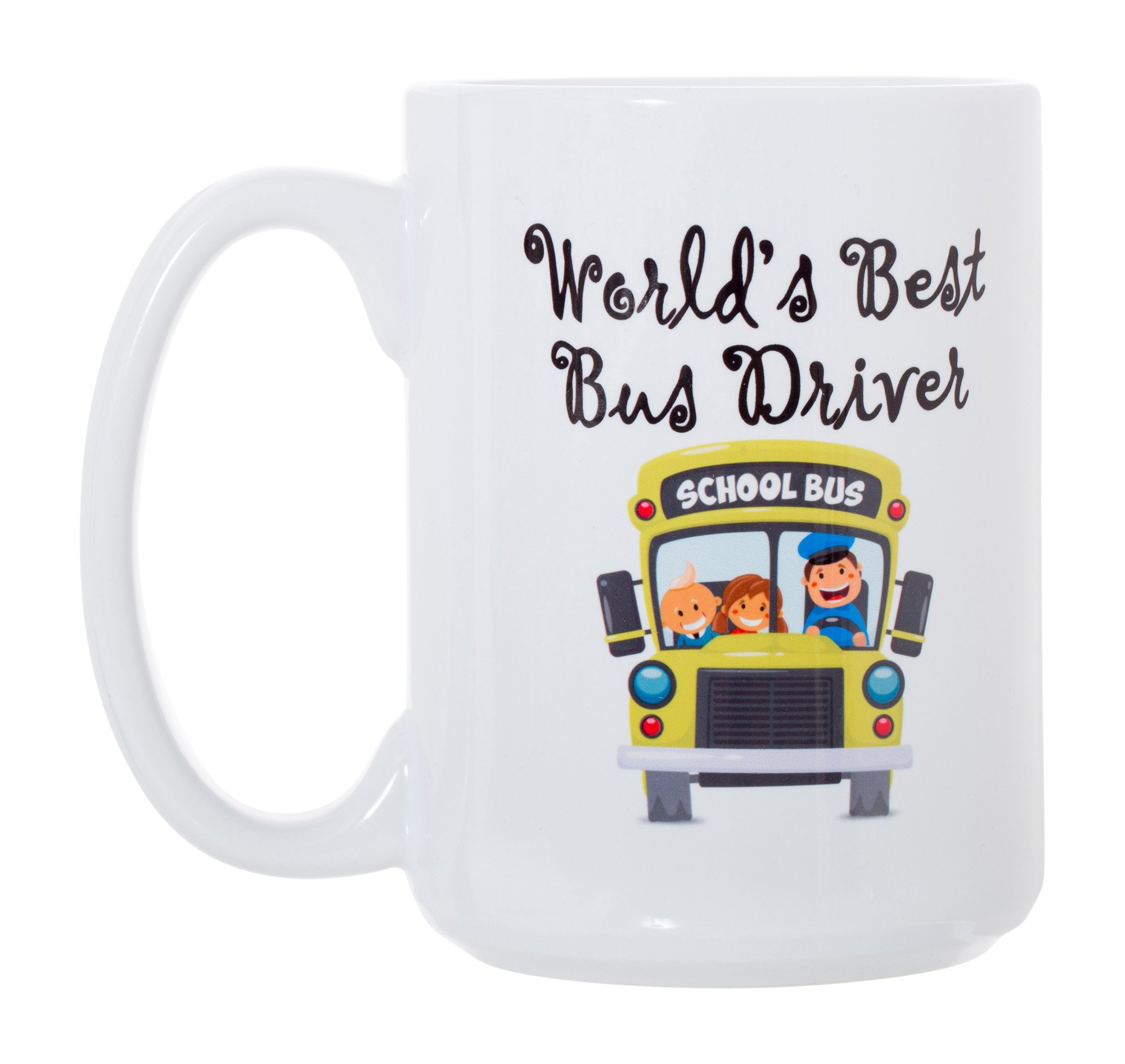Artisan Owl World's Best Bus Driver Large Double-Sided Full Colour Coffee Mug
