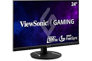 ViewSonic VA2446MH-LED 24 Inch 1080p 1ms 100Hz Gaming Monitor with IPS Panel,...