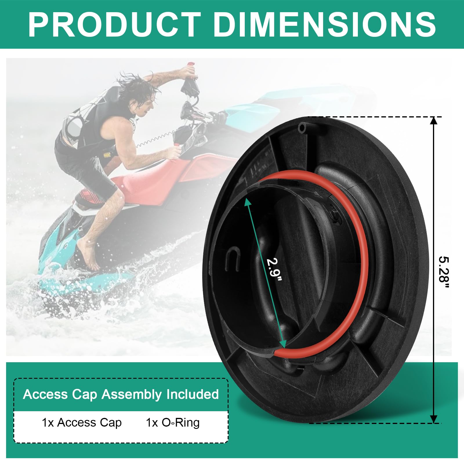 Amazon.com: 291004481 Rear Deck Access Cover with O-Ring