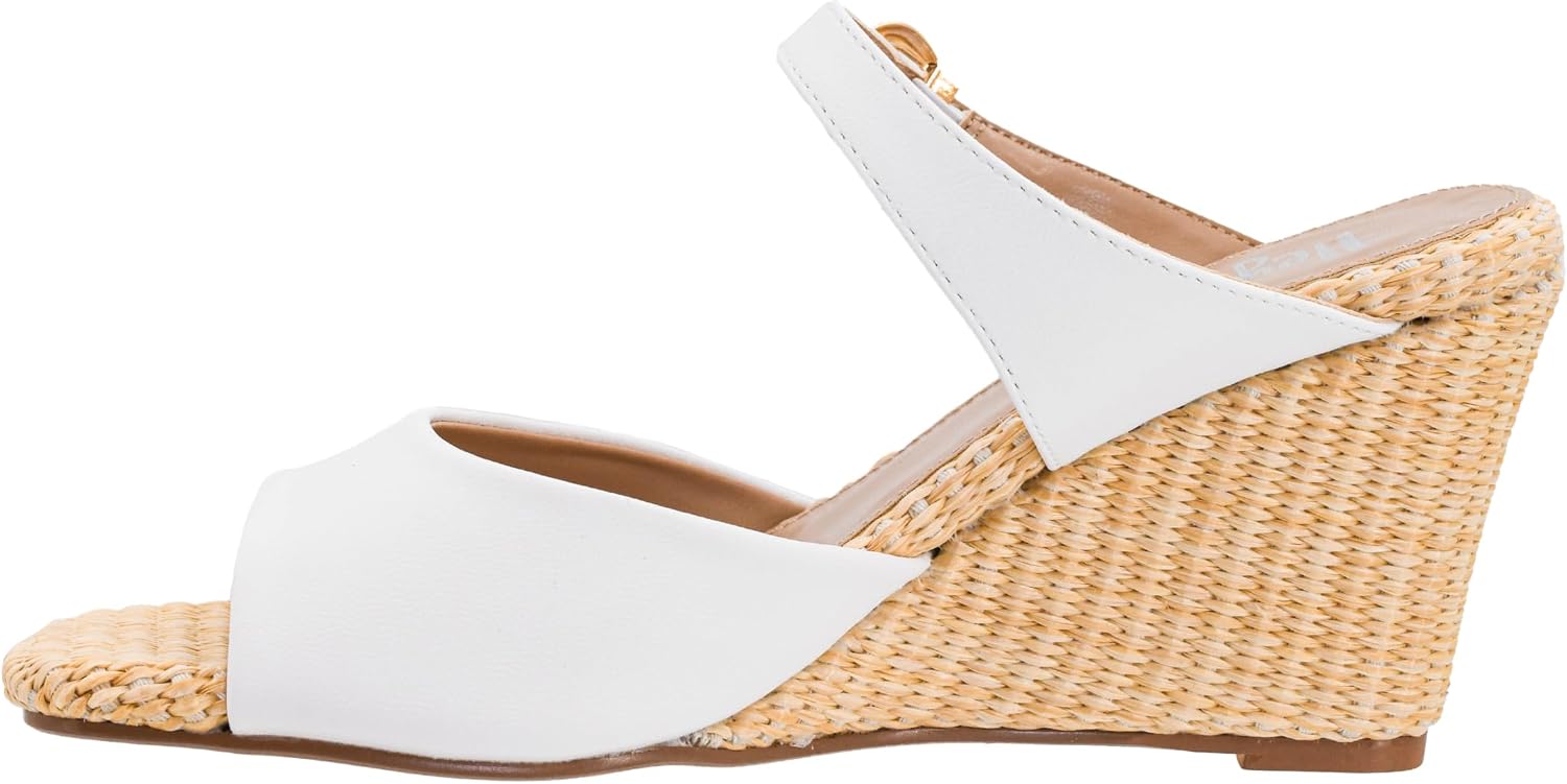 Corkys Footwear Hey Girl XOXO Women's Wedge Sandal - Featuring a 3-Inch Heel, Slip-On Design, Adjustable Buckle Strap, and a Lightly Padded Insole - Sophistication Meets Chic