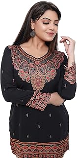 Short Kurti Indian Tunic Top Women's Printed Kurta India Apparel