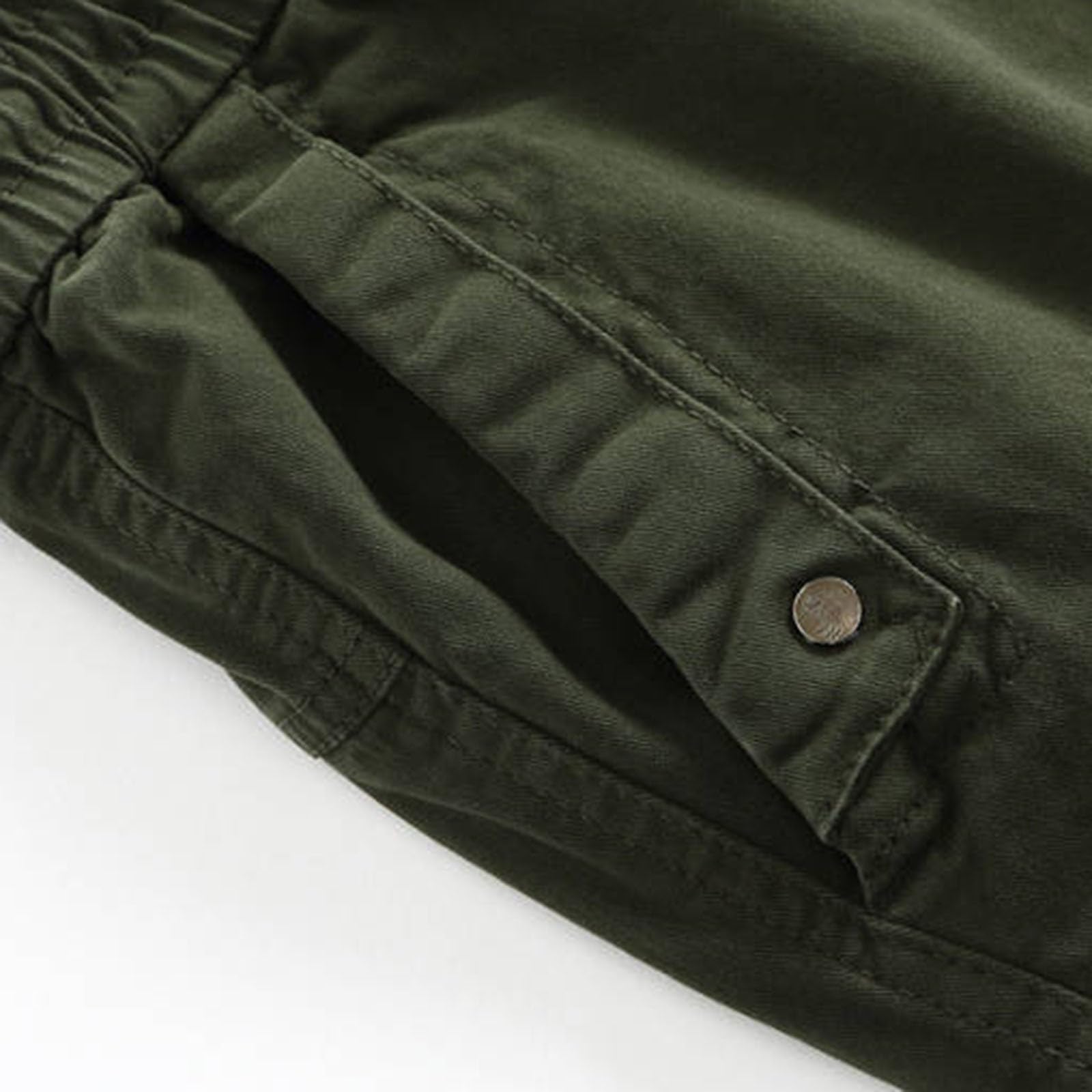 Cargohose für Herren, Stretch, entspannte Passform, Wanderhose | Arbeitshose mit Kordelzug an der Taille und mehreren Reißverschlusstaschen, feuchtigkeitsableitend, Baggy-Jogginghose, lässig