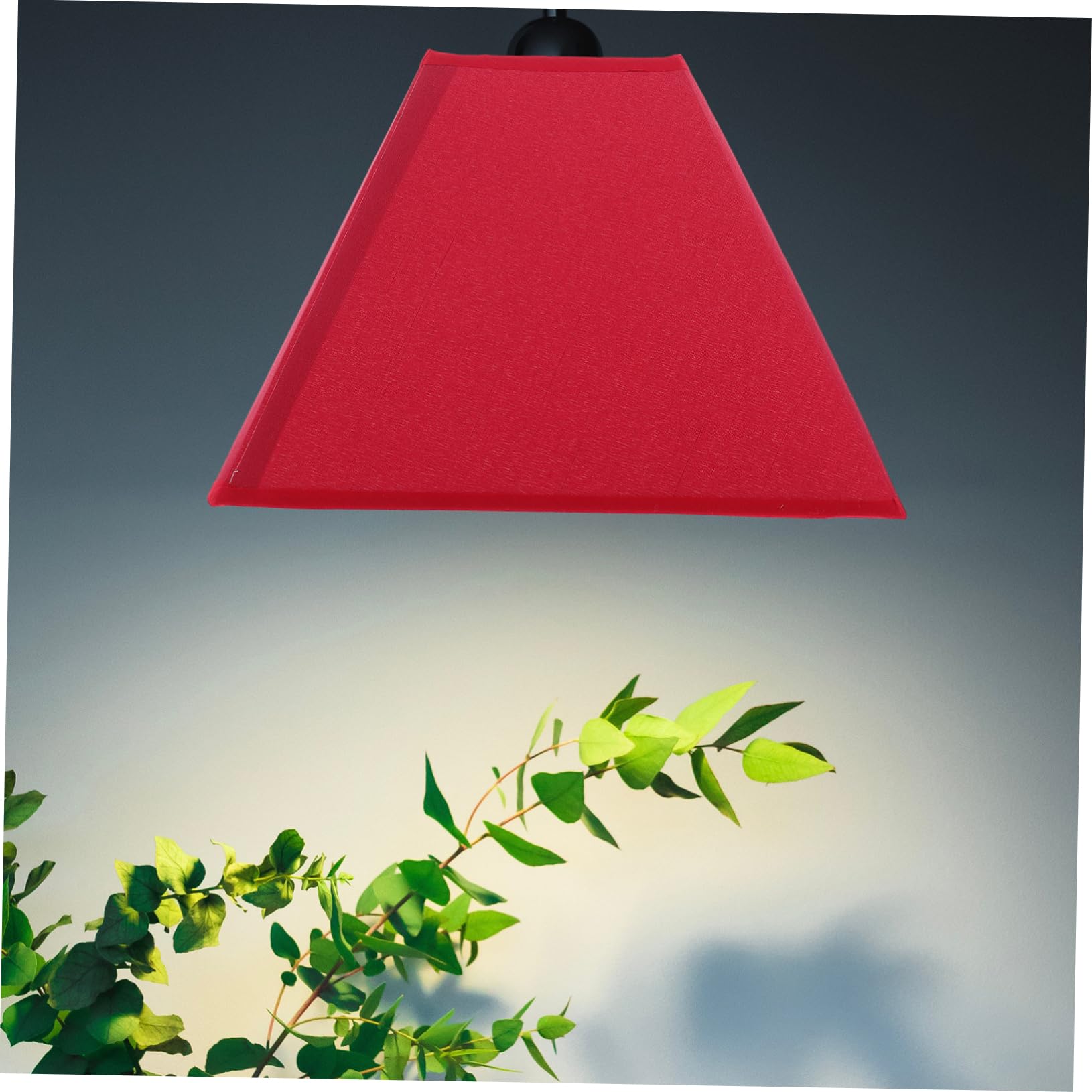 Tofficu Abat-jour Accessoire pour Couvercle de Lampe Éclairage Décoratif Diffus et Protection Murale en Tissu Rouge pour Lampe de Plafond et Murale pour Chambre