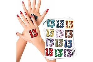 Enchanting Temporary Tattoos: Unleash the Mystical Power of 48 Number Patterned Designs