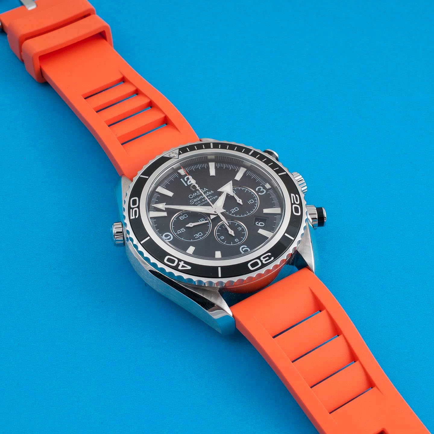 StrapHabit Quick Release Vented Rubber Watch Strap Band FKM Vent 20mm 22mm