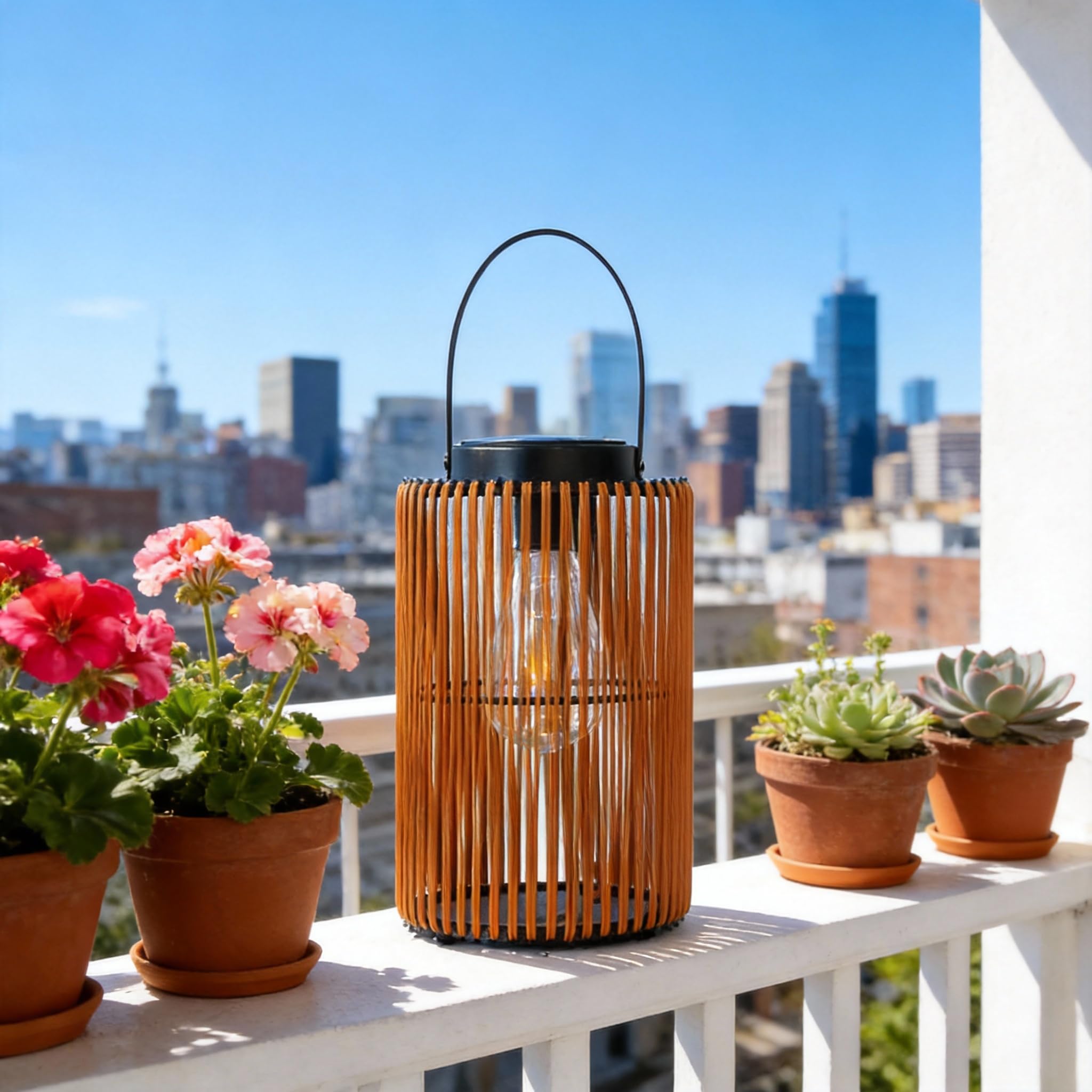 Solar Lanterns Outdoor Waterproof Suitable for Gardens Backyard, Patio Decor, Birthday Gifts for Women Mom Grandma, Hanging Garden Lights for Outside