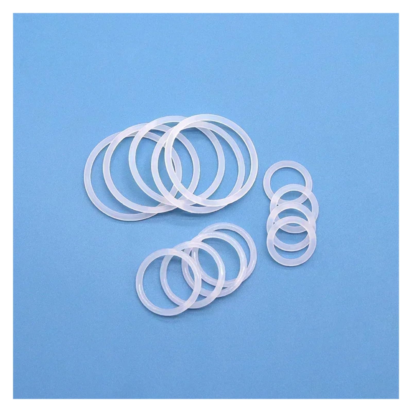 50 juntas tóricas VMQ CS de 1/2/3/4 mm de grosor, color, resistentes al agua, redondas, de silicona.(OD 80mm,CS 4mm)
