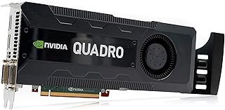NVIDIA GPU Quadro K5000 - Tarjeta gráfica profesional con memoria GDDR5 de 4 GB, SDRAM, PCI Express x16, ATX, GPU, PC, color negro